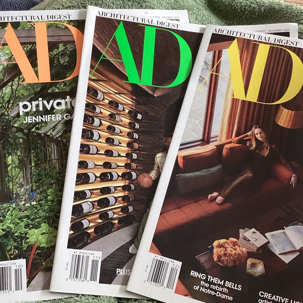 Architectural Digest Magazine Trio